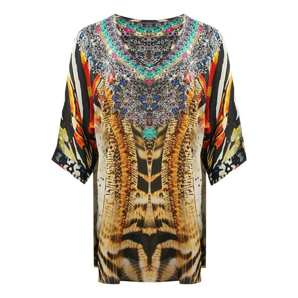 Inoa Golden Eagle 120214 Multicoloured Silk Fish Top