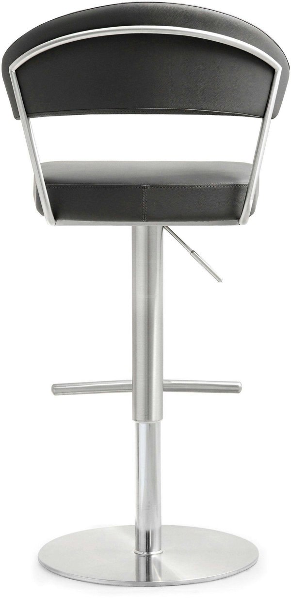 Furniture Edit Cosmo Grey Stainless Steel Barstool