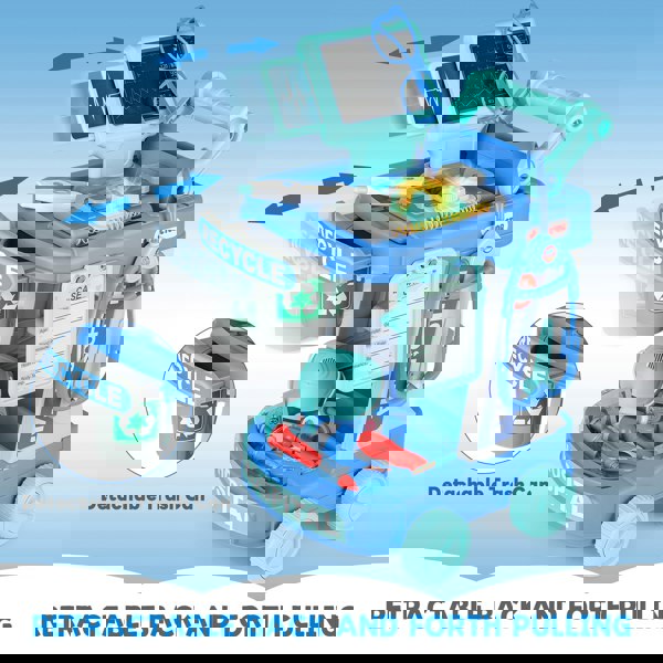 deAO Toys Doctor Kit for Kids, 20 PCS Educational Pretend Medical Station Set, Portable Pretend Role Play Set