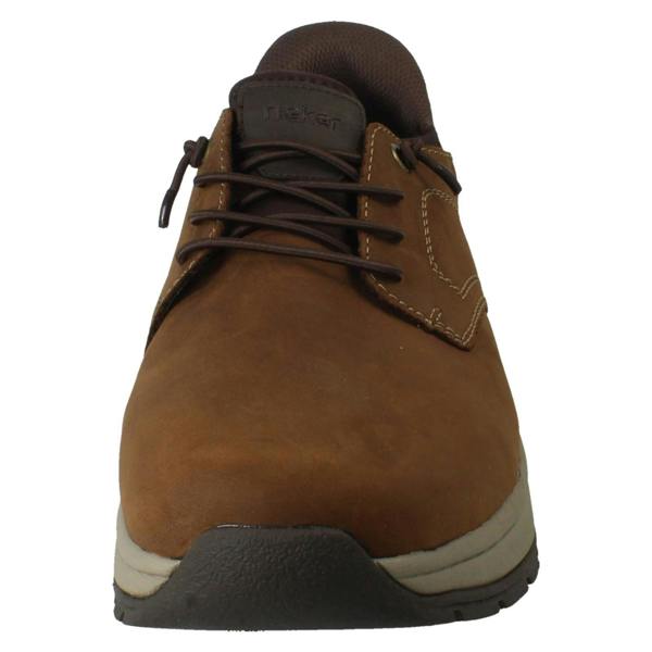 Rieker Mens Rieker Extra Wide Slip On Elasticated Lace Casual Suede Shoes 11050