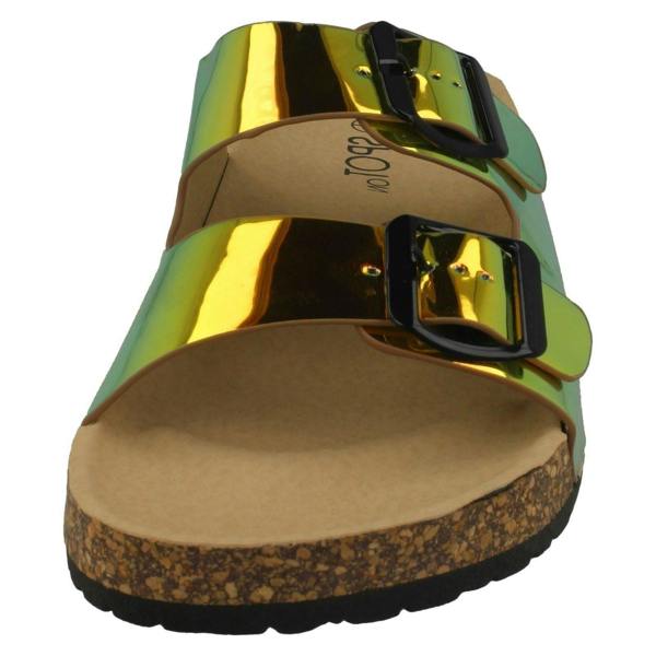 Spot On Ladies Spot On Holographic Sandals F00227