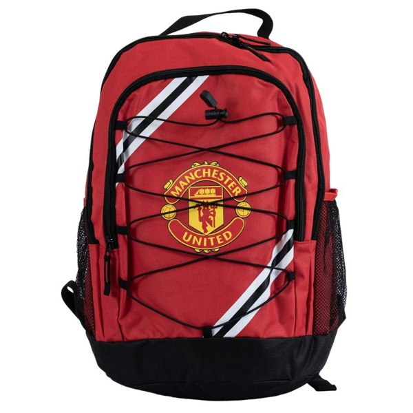 Manchester United FC Core Stripe Backpack - Red/Yellow/Black