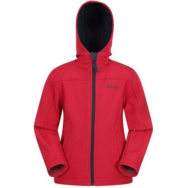 Mountain Warehouse Childrens/Kids Exodus Water Resistant Soft Shell Jacket - Red - 