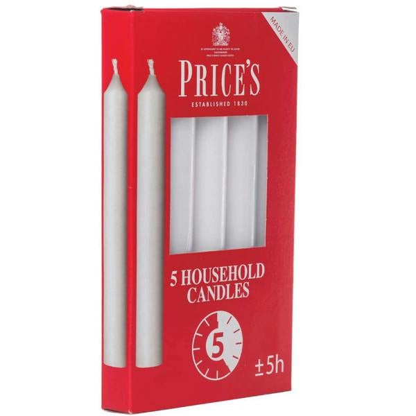 Price's Household Candles 5Pk (5 Hours Burn)