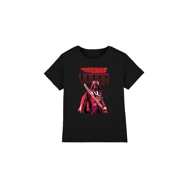 Star Wars Childrens/Kids Darth Vader Painted T-Shirt - Black