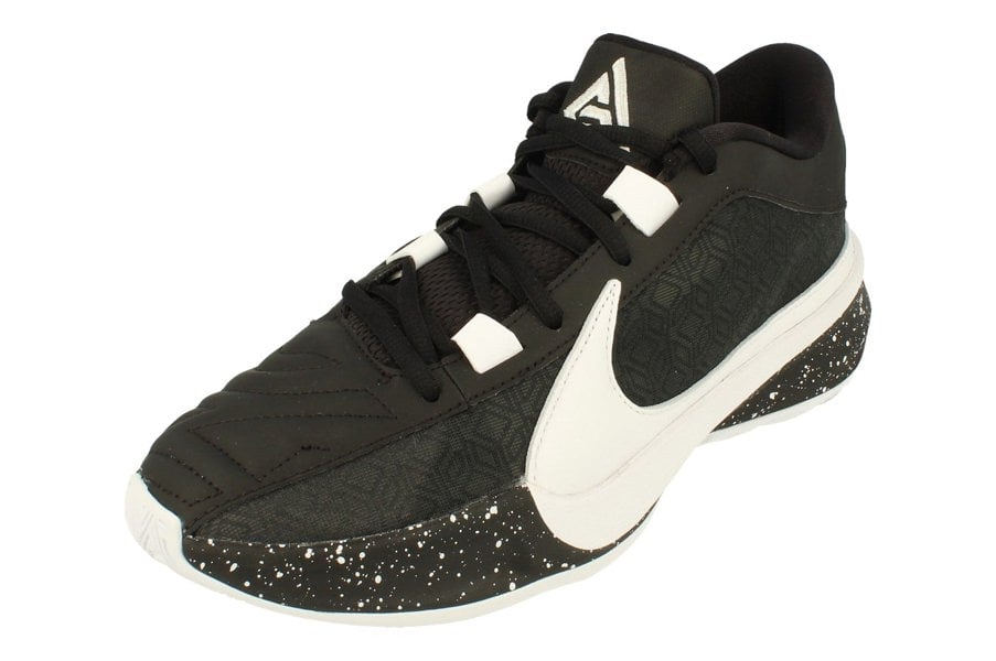 Nike Zoom Freak 5 Mens Basketball Trainers Dx4985  003 - Black White Pure Platinum 003 - Photo 0