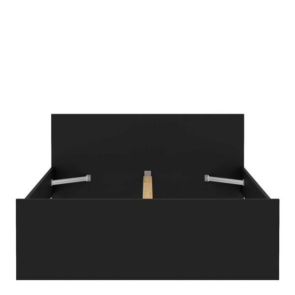 Wyld Haus Budapest 4ft6 Double Black Wooden Bed Frame