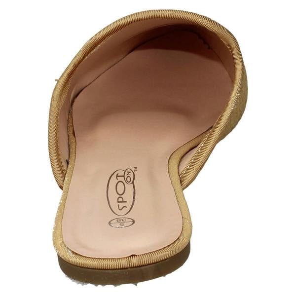 Spot On Ladies Spot On Flat Slip On Mule Wide Fit Sandals F80527
