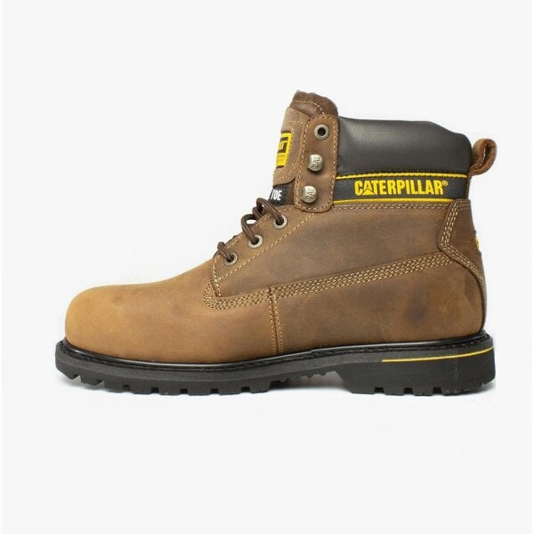 CAT HOLTON S3 Leather Safety Boots   in  Brown