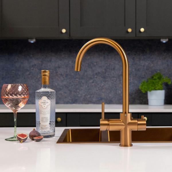 Flode svan | 3 in 1 Instant Boiling Tap | Brushed Copper Finish