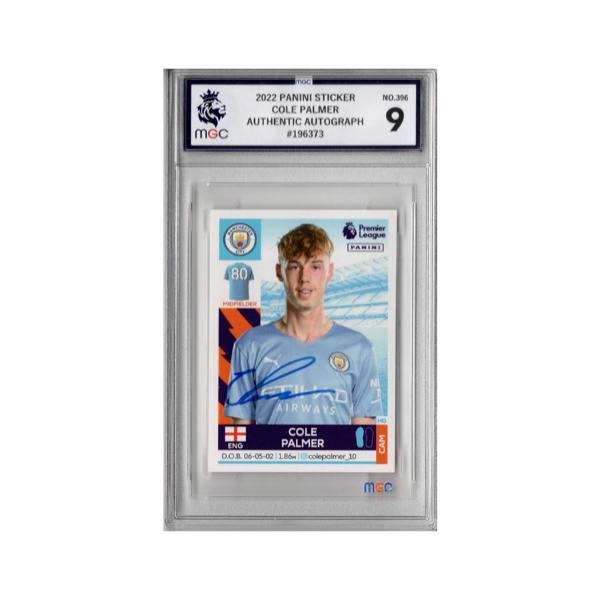 Cole Palmer Signed Manchester City Panini Rookie Sticker