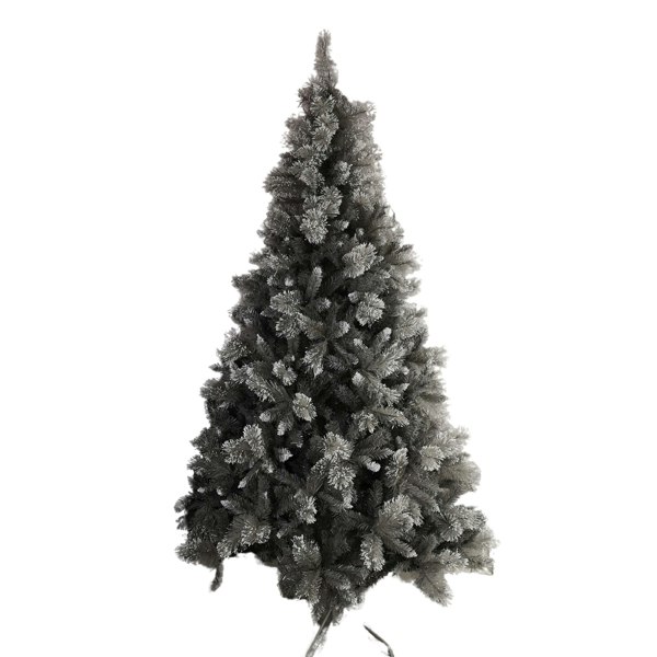 Samuel Alexander Premier 2.4m Silver Glitter Tip Fir Festive Christmas Tree in Grey PVC