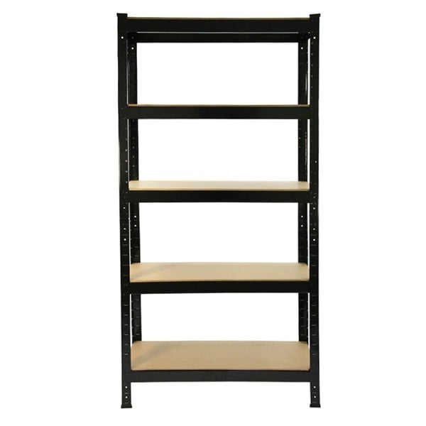 Monster Racking T-Rax Heavy Duty Shelving Units - Black (75cm W, 30cm D) Set of 6