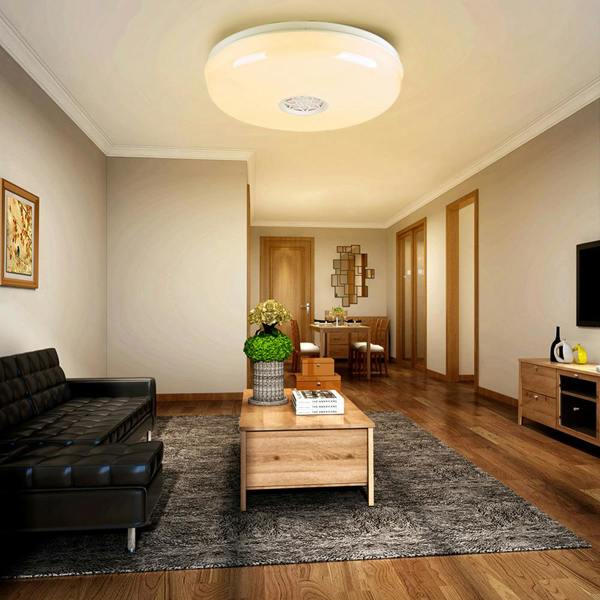 ENER-J 24W Wi-Fi Ceiling Lights RGB+W+WW, Dimmable with Bluetooth Speaker, Amazon Alexa and Google Home Compatible