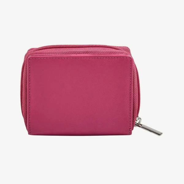 Elegant pink leather purse for everyday use