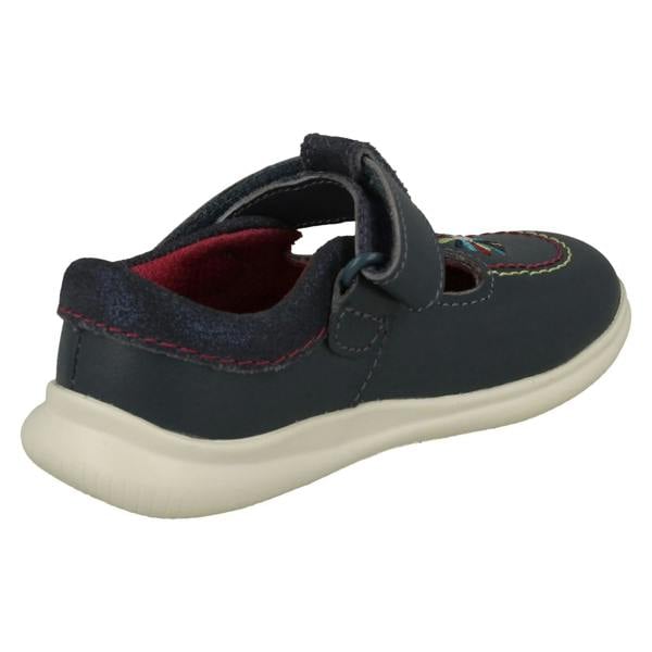 Clarks Girls Clarks Embroided Detailed T-Bar Shoes Crest Prom
