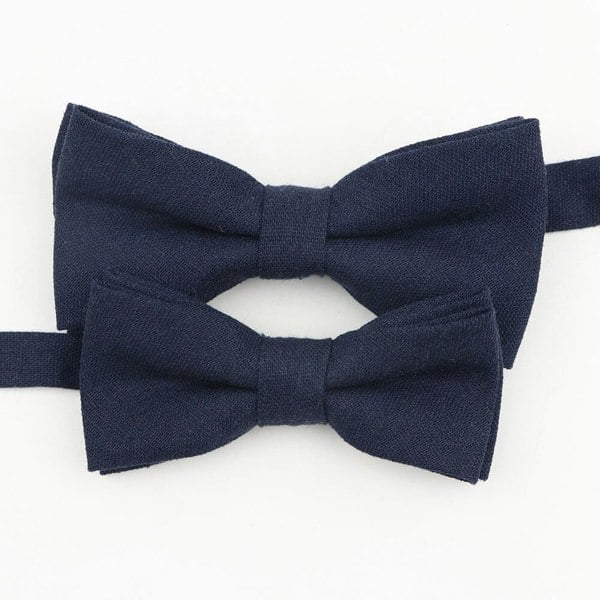 Mr Townsend Suits Mr and Master Linen Bow Tie Sets
