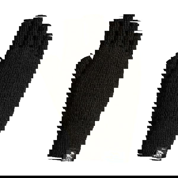 Trespass Unisex Adult Dita Knitted Thinsulate Fingerless Gloves - Black