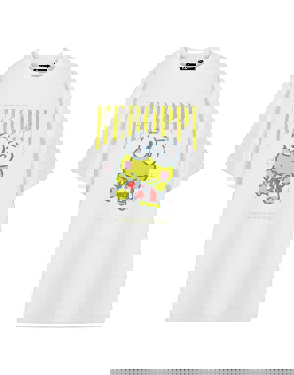 Hello Kitty Womens White Keroppi Short Sleeved T-Shirt