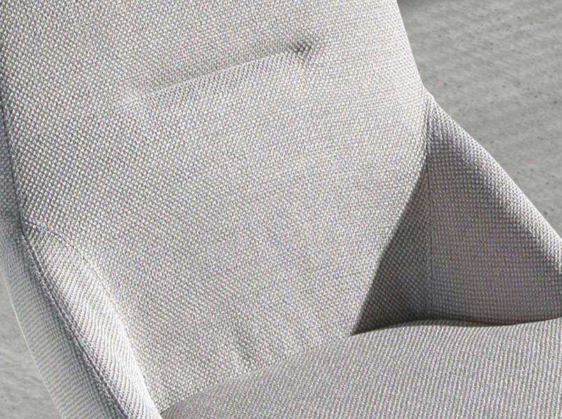 Angel Cerdá Light Grey Fabric Chair 4132