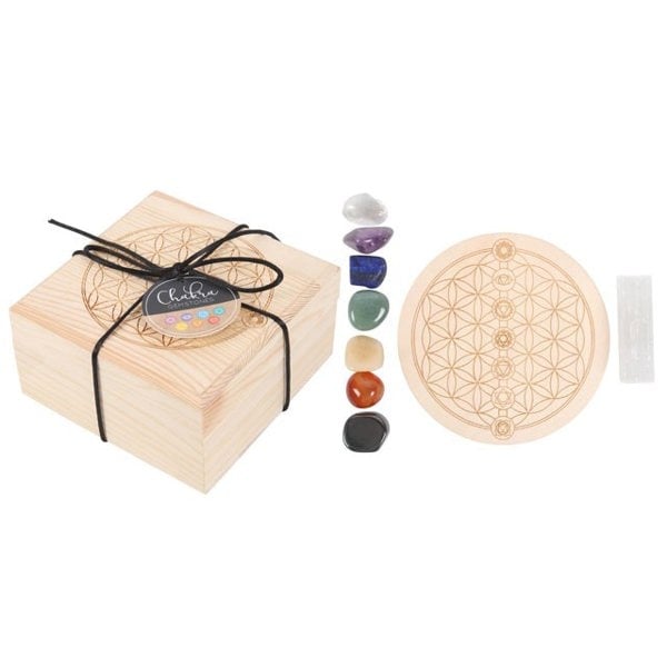 Serano Chakra Crystal Grid Gift Set