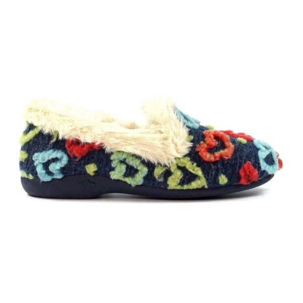 Lunar Womens Truffle Slippers - Navy