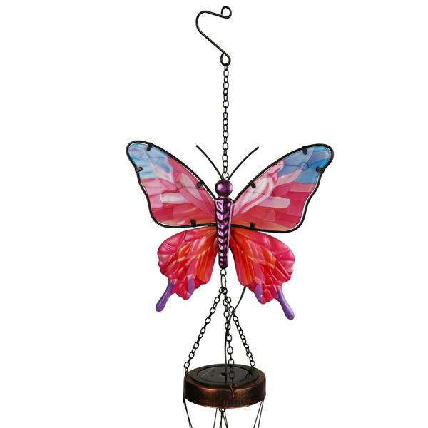 Country Living Solar Windchime - Butterfly