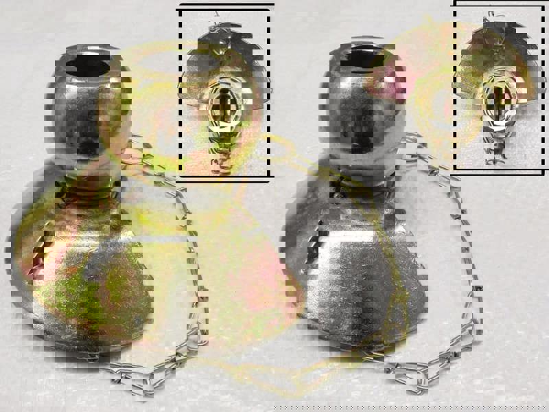 Cat 2-2 Lower Link Ball & Guide Cone Assembly - Tractor Linch Pin