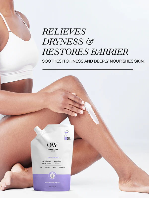 Organic Works Shea & Lavender Hydrate & Repair Hand & Body Lotion - 500ml