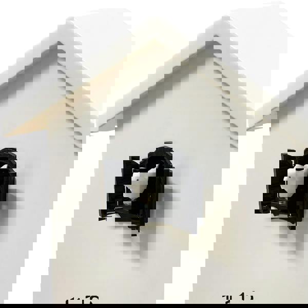 WALPLUS WC2087 - Minimalist White Cuckoo Clock - White Window