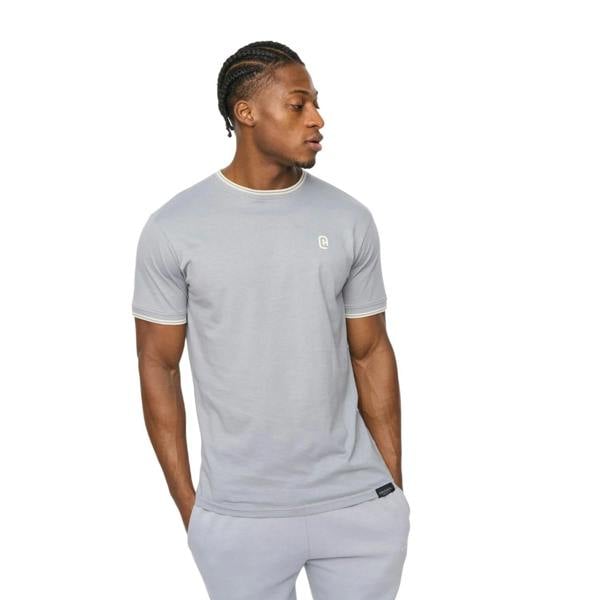 Crosshatch Mens Preece T-Shirt - Steel Blue - 