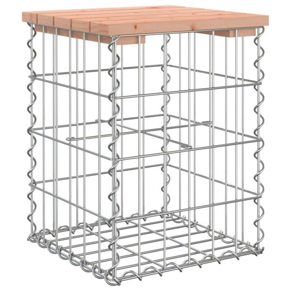 Berkfield Garden Bench Gabion Design 33x31x42 cm Solid Wood Douglas