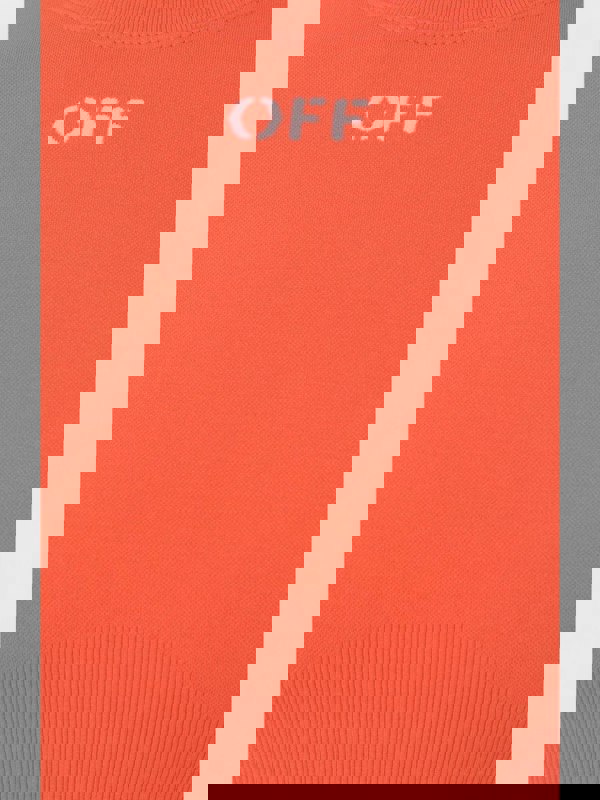 Off-White Off Stamp Seamless T-Shirt Orange