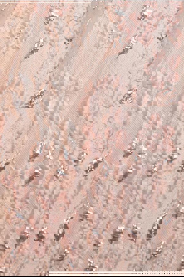 Jacquard Sleeveless A-line Mini Dress - Blush Pink DR3433