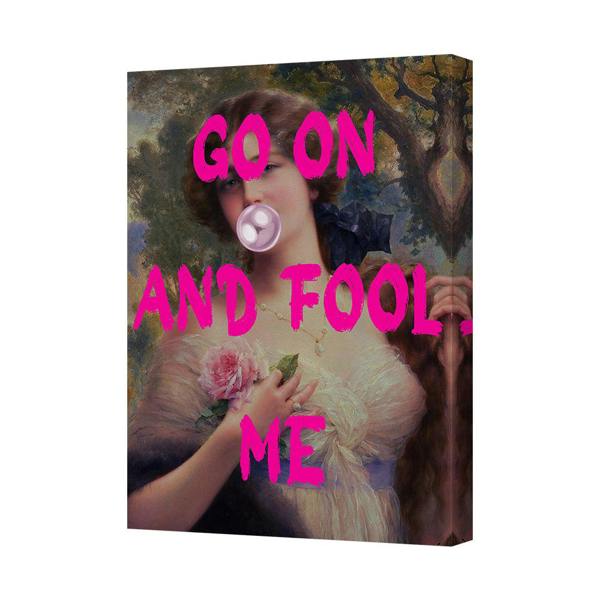 Benjamin Tate Design Canvas Wall Art Go On And Fool Me Vintage Portrait Print
