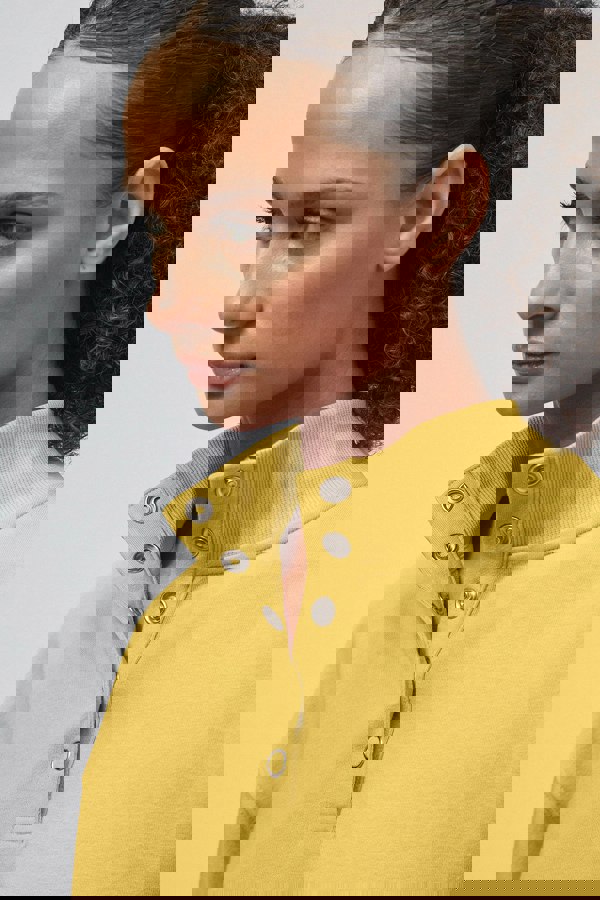 ENORSIA Colour Block LS High Neck Sweatshirt