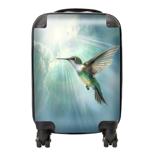 Warren Reed Hummingbird In A Beautiful Sky Suitcase