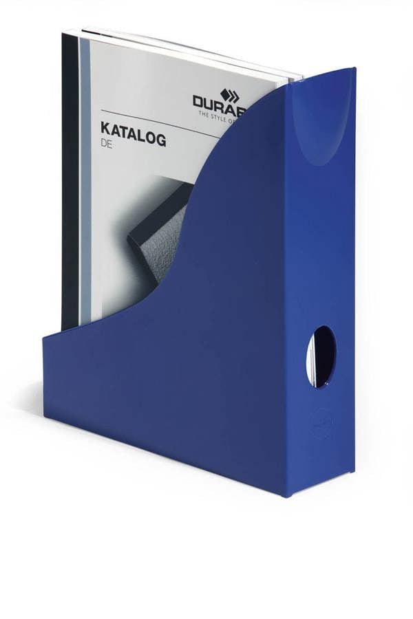 Durable Magazine Rack Document Holder Desk File Organiser | 6 Pack | A4 Blue