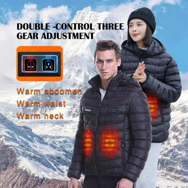 Anniou Dual Switch Duck Down Heated Jacket
