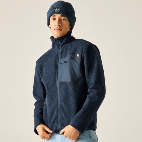 Dare 2B Mens Camber Shield Borg Fleece Jacket - Navy