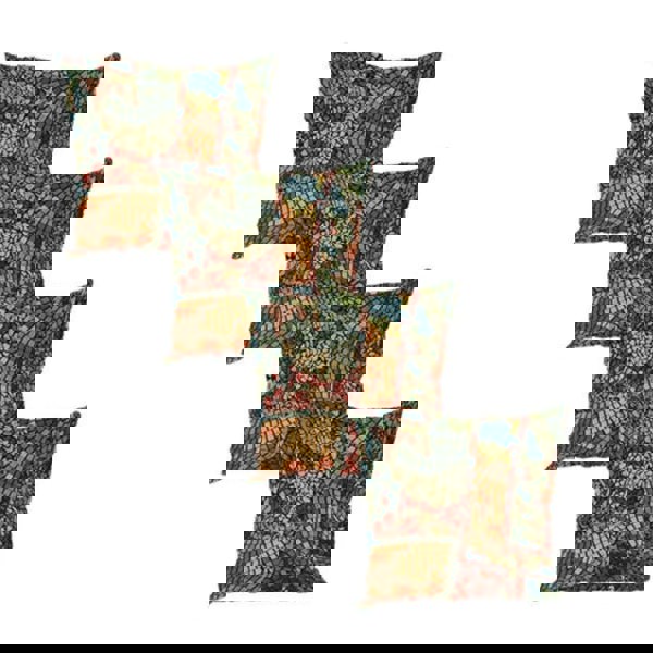 PREMIUM STAINED GLASS FOOTSTOOL | POUFFE FOOTSTOOL TABLE - ISTOOLS