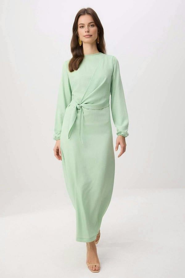 Hoxton Gal Linen-Look Woven Dress