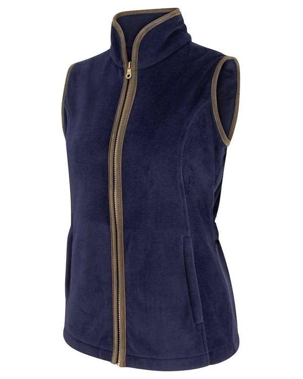 Hoggs of Fife Ladies Stenton fleece gilet in Navy