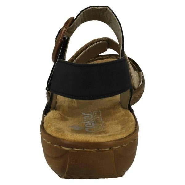 Rieker Ladies Rieker Buckle Detailed Sandals 608Z3