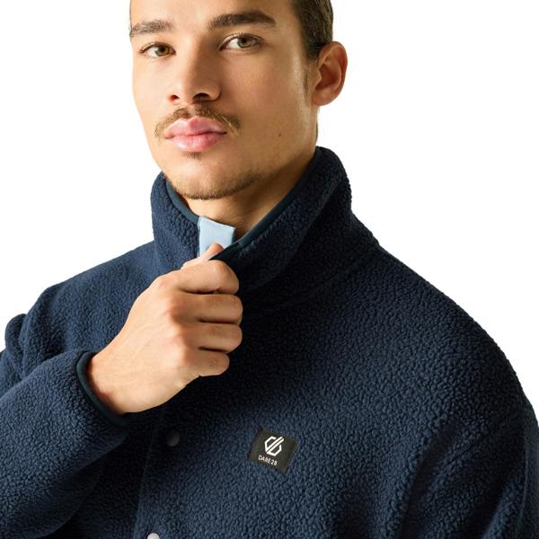 Dare 2B Mens Twin Tip Snap Fleece Top - Navy - 