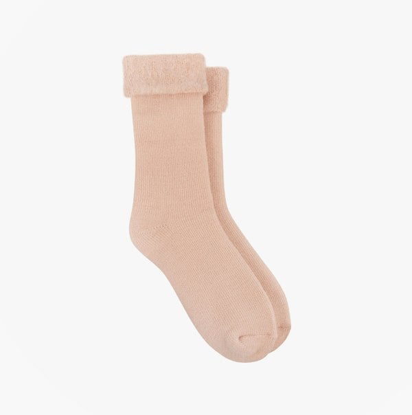 Totes Toasties BRUSHED THERMAL BED SOCKS Womens Socks Dusky Pink