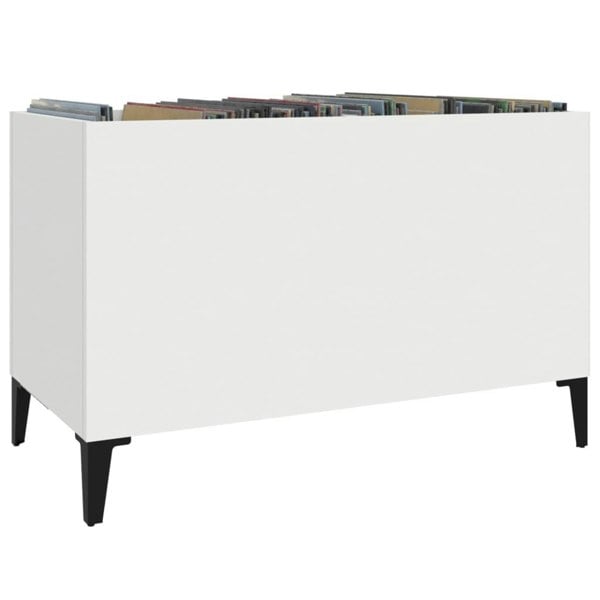 Berkfield Record Cabinet White 74.5x38x48 cm Engineered Wood