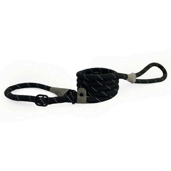 HugglePets Advanced Reflective Slip Lead - Black