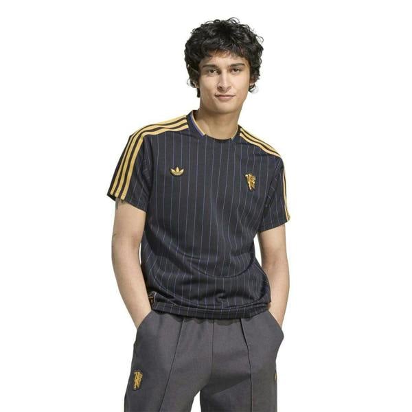 Adidas Unisex Adult Terrace Icons Manchester United FC T-Shirt - Black - 