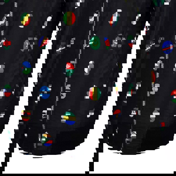 David WeJ African Nation Bomber Jacket - Black Multi